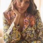 Cozy Elegance for Festive Nights: A Closer Look at the Anthropologie Flannel Button-Down Pajama Top
